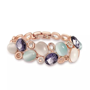 Shining Diva Fashion Latest Stylish Rose Gold Austrian Crystal Bracelet