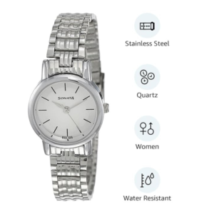 Sonata Casual Analog White Dial Women's Watch