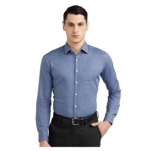 Van Heusen Formal Checkered Shirt for Men Premium Cotton